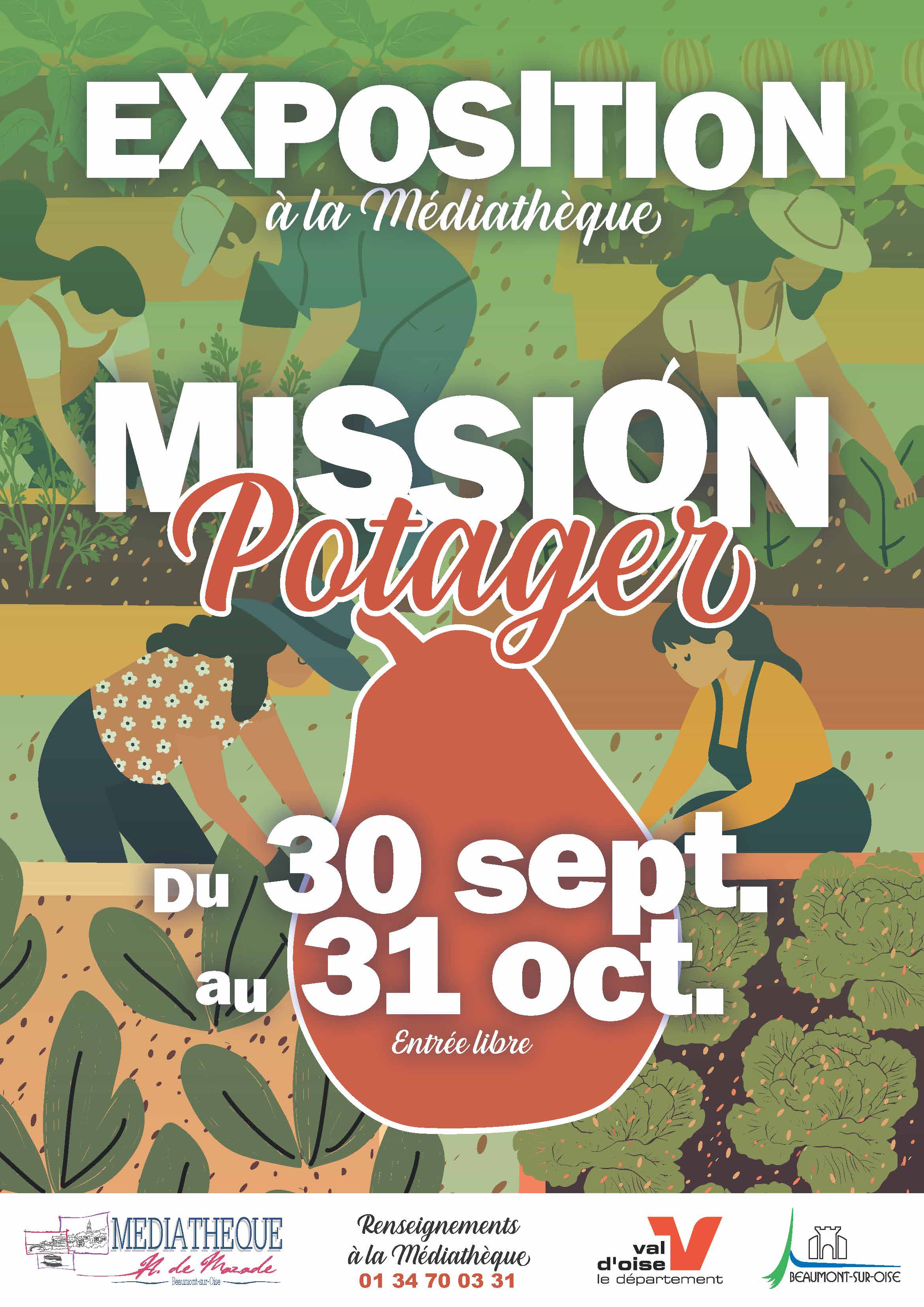 Affiche A3 Expo Mission potager sept 25