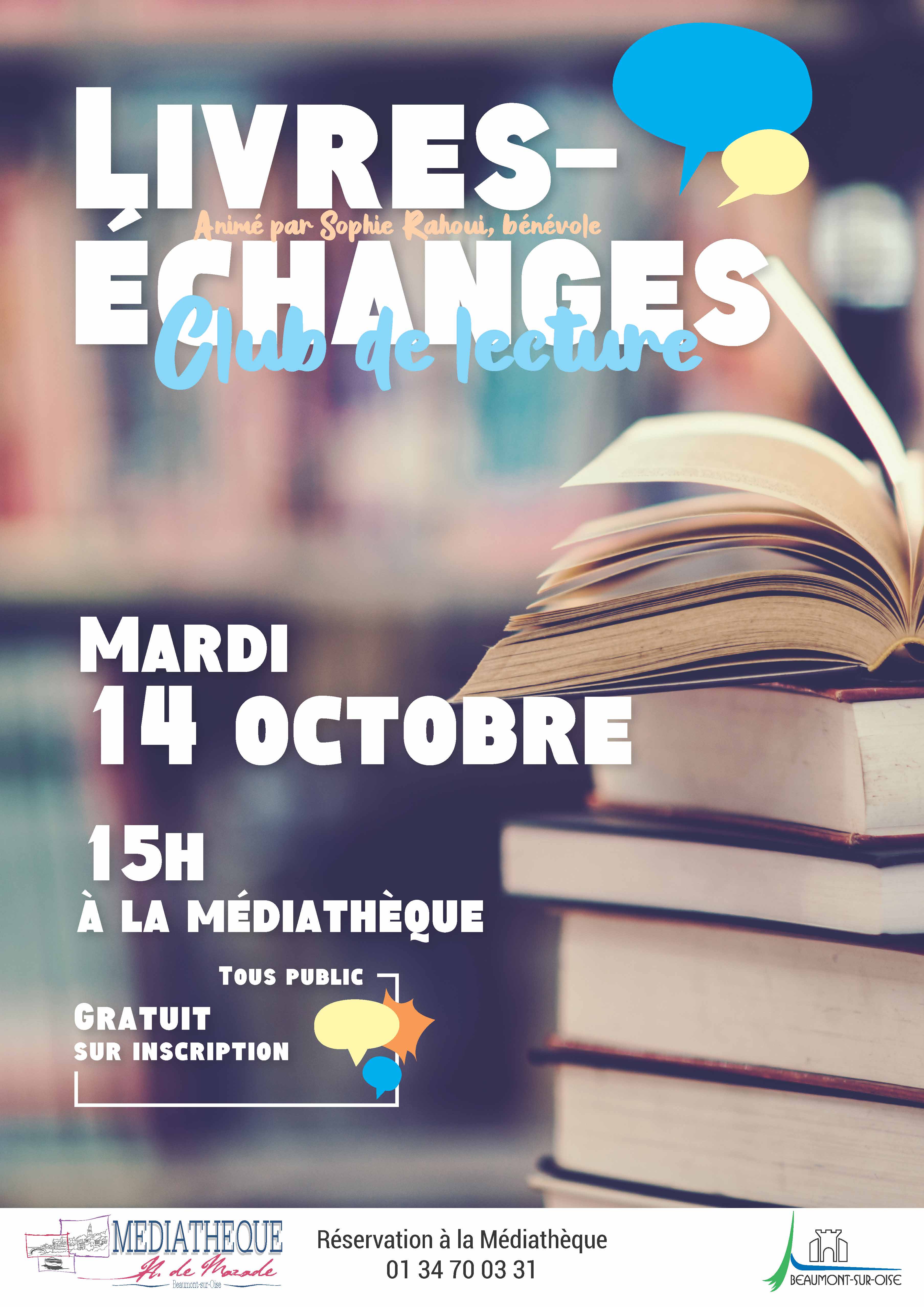 Affiche A3 Livres echanges oct 25