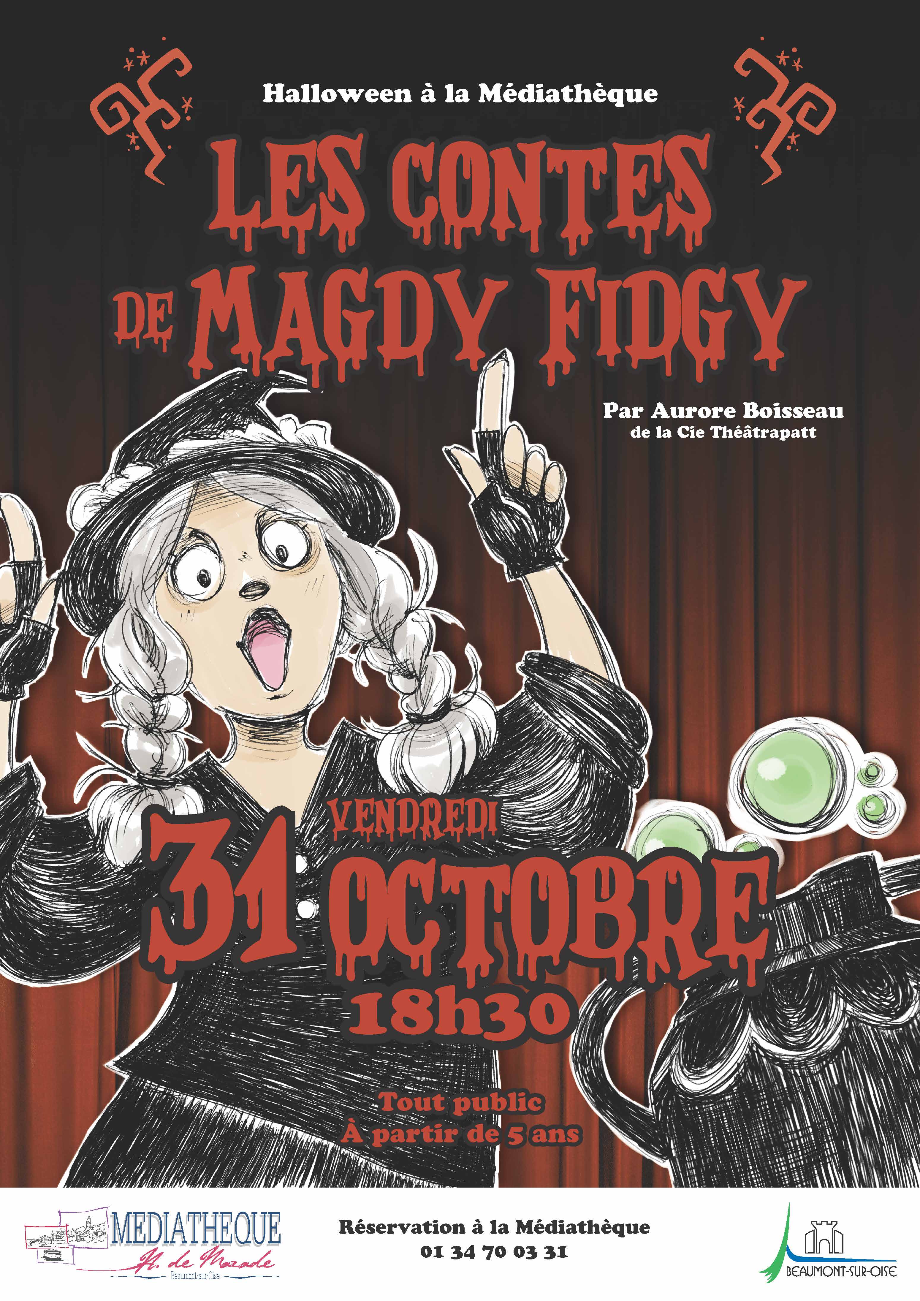 Affiche A3 Spectacle Halloween Oct 25